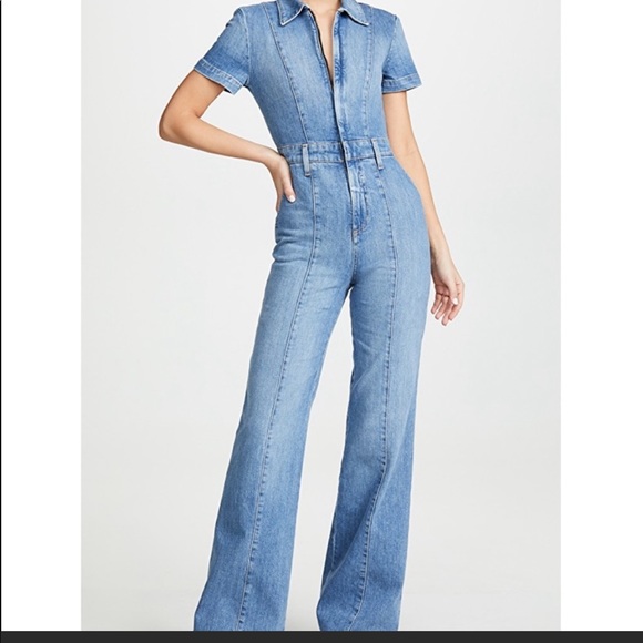 Alice + Olivia Pants - Alice + Olivia denim jumpsuit